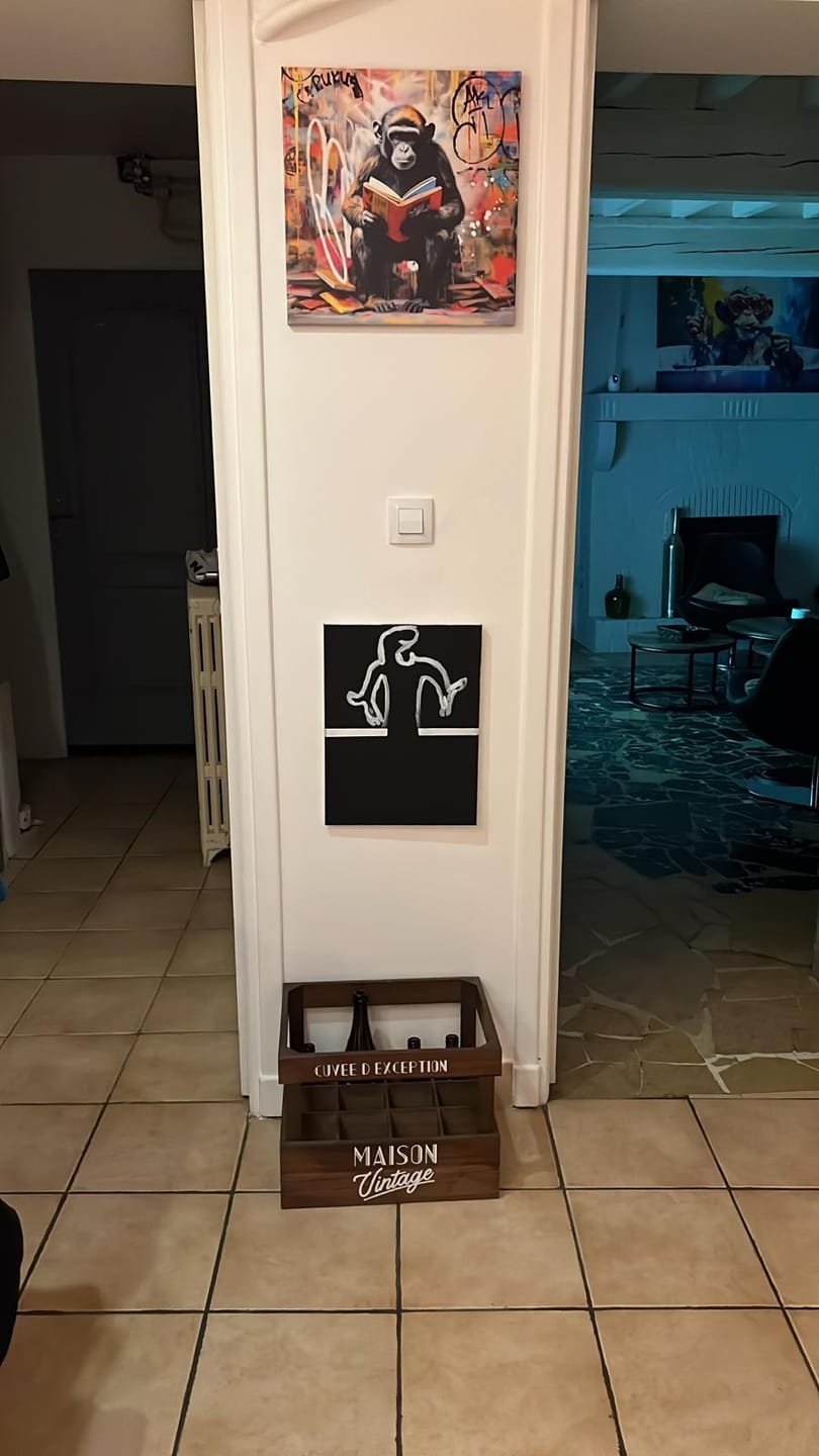 Customer photo review of Tableau Pop Art Singe - Décoration Murale Moderne