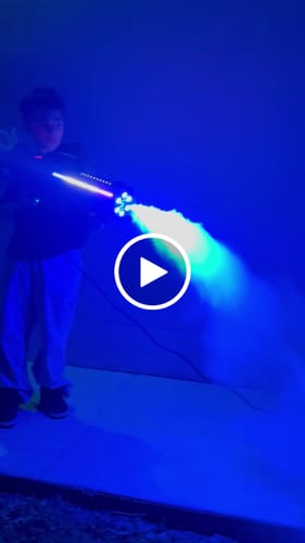 Customer video review of 1500W Handheld Fog Gun Blaster