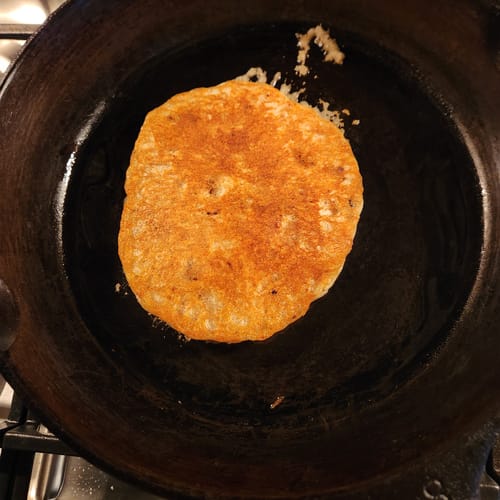 Customer photo review of Cousin T's Gourmet Protein Blueberry Pancake Mix