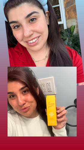 Customer photo review of Sunny Girl Face Tanning Mist