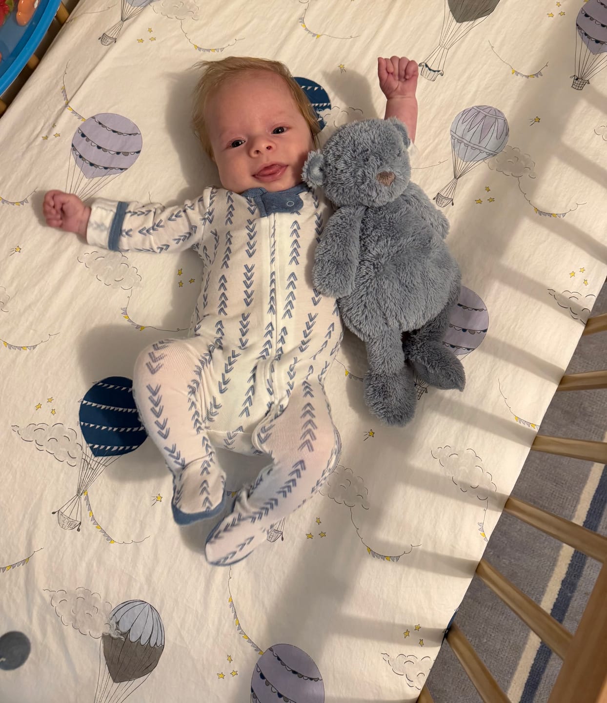 Customer photo review of Noann The Teddy Bear - Blue