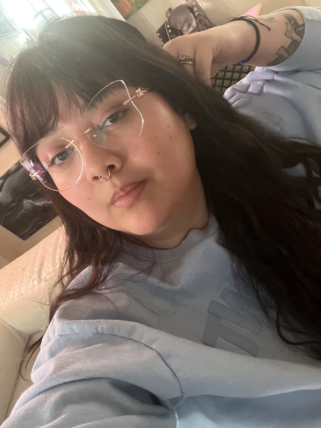 Customer photo review of Larisa Eyeglasses
