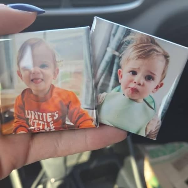 Customer photo review of Baby's First Birthday Magnet