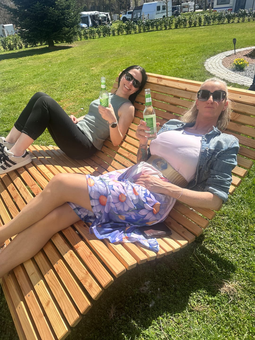 Customer photo review of Doppelliege ,,Walchensee" mit Drehgestell zum Einbetonieren