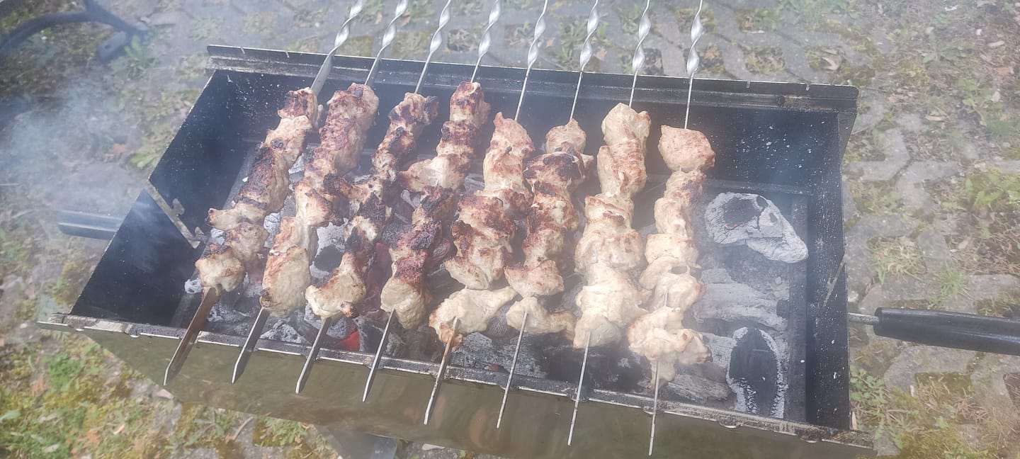 Customer photo review of Schweine-Schaschlik Original - Mayonnaise Zwiebel Kräuter Marinade | mySchaschlik