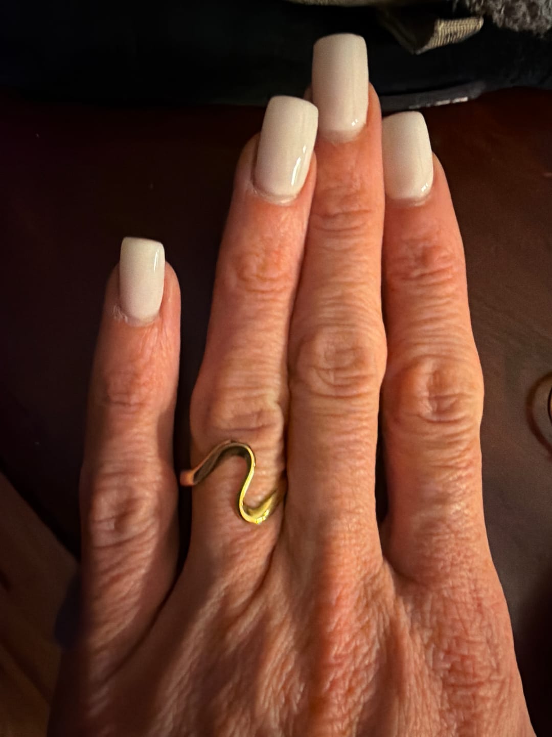 Customer photo review of Gold Wave Ring