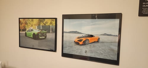 Customer photo review of Signed McLaren 720s Poster