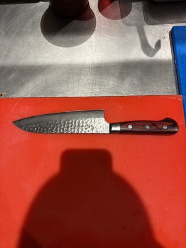 Customer photo review of Sakai Takayuki 33 Layer Damascus Santoku 180mm (7.1")