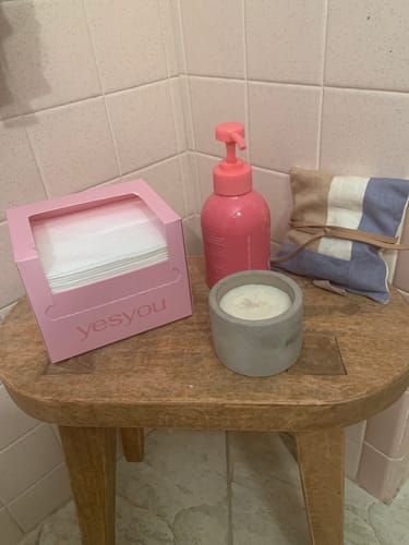 Customer photo review of Single-Use Face Towels