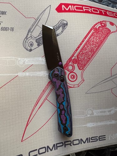 Customer photo review of Kizer Madrac Knife Damtanium Camo Carbon Elmax BLADE DISTRICT EXCLUSIVE