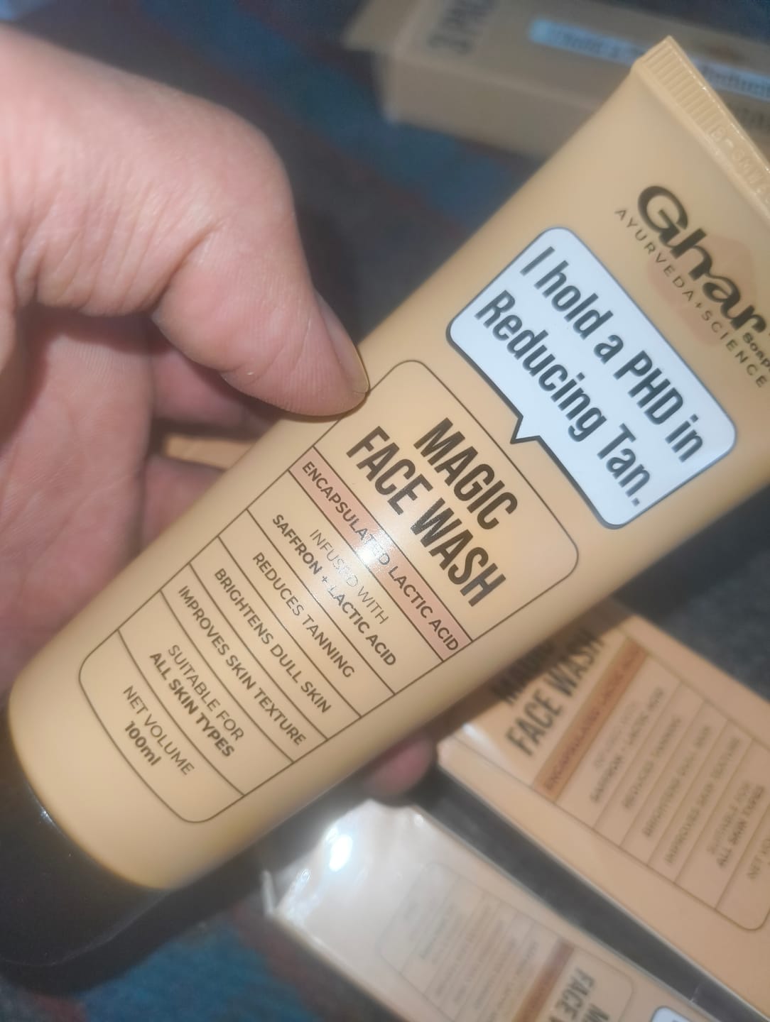 Customer photo review of Magic Soap (Sandal Wood and Saffron Soap)