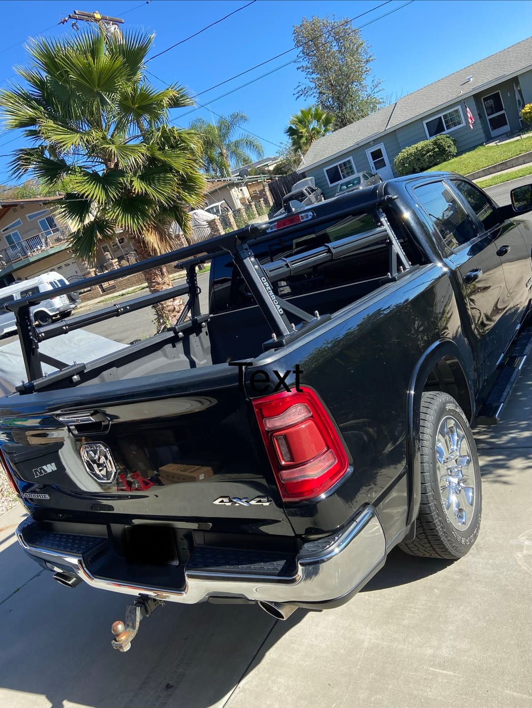 Customer photo review of OPENROAD Adjustable Bed Rack for Trucks