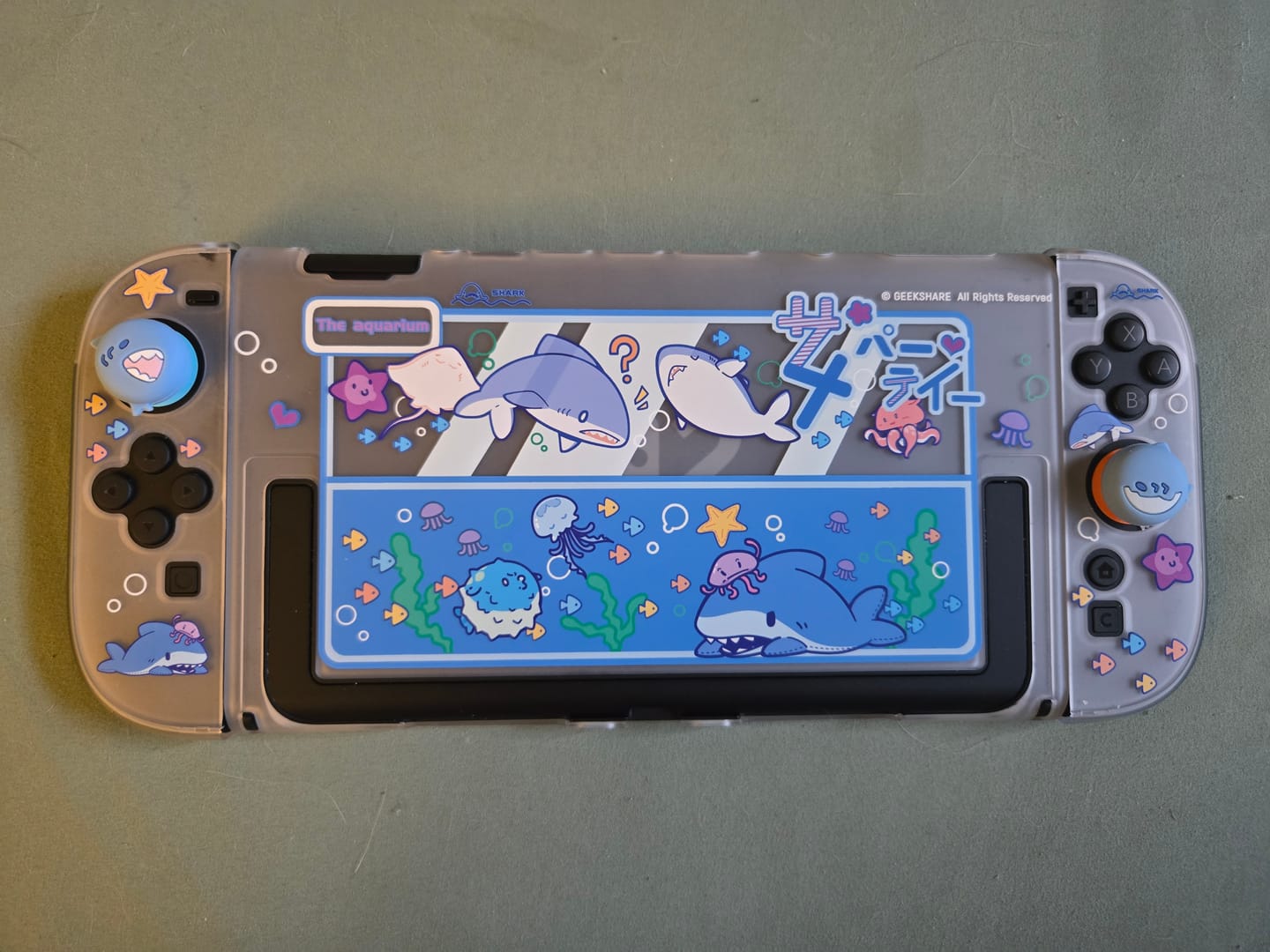 Customer photo review of GeekShare Shark Party Series for switch 2