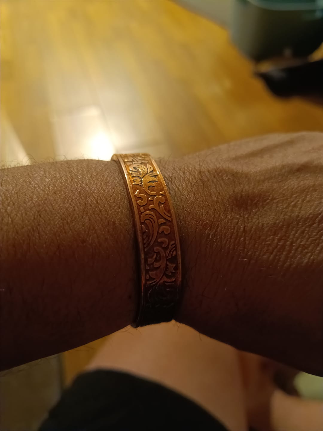Customer photo review of Wolfsbane Copper Cuff