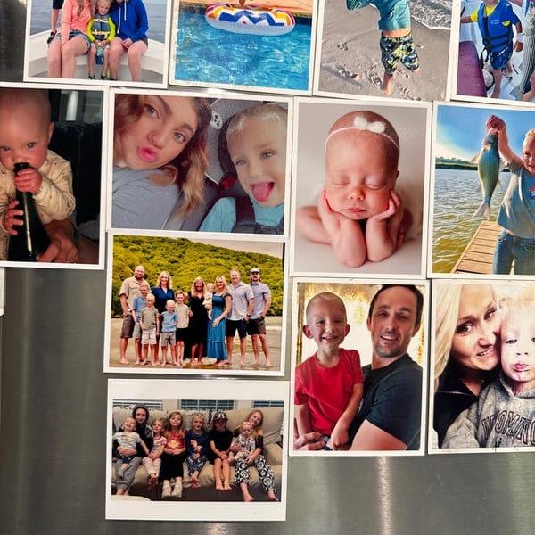 Customer photo review of Baby's First Birthday Magnet