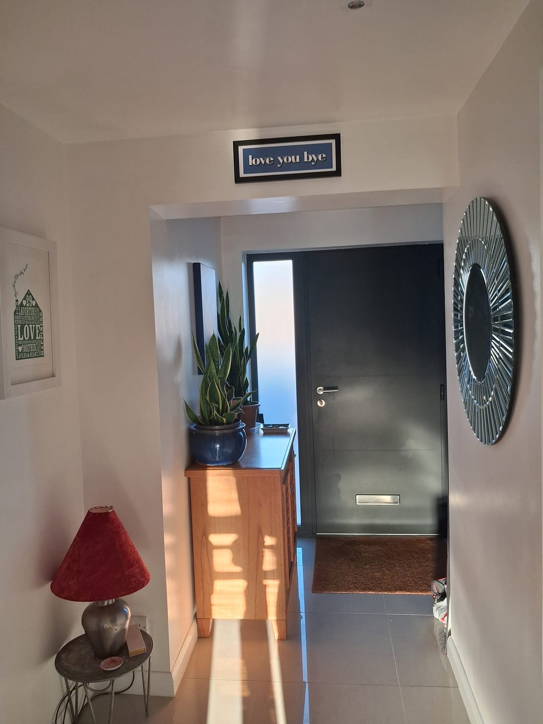 Customer photo review of Love You Bye Framed Print