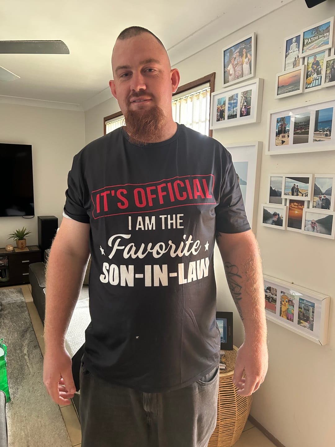 Customer photo review of I Am The Favorite Son-In-Law - Best Gift For Son-In-Law Classic T-Shirt