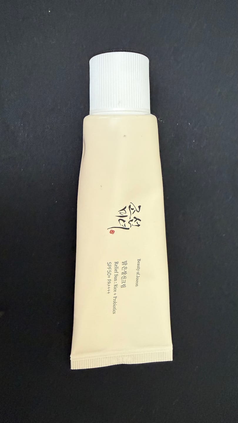 Customer photo review of واقي الشمس بريليف صن رايس بروبيوتيك من بيوتي أوف جوسون - 50مل