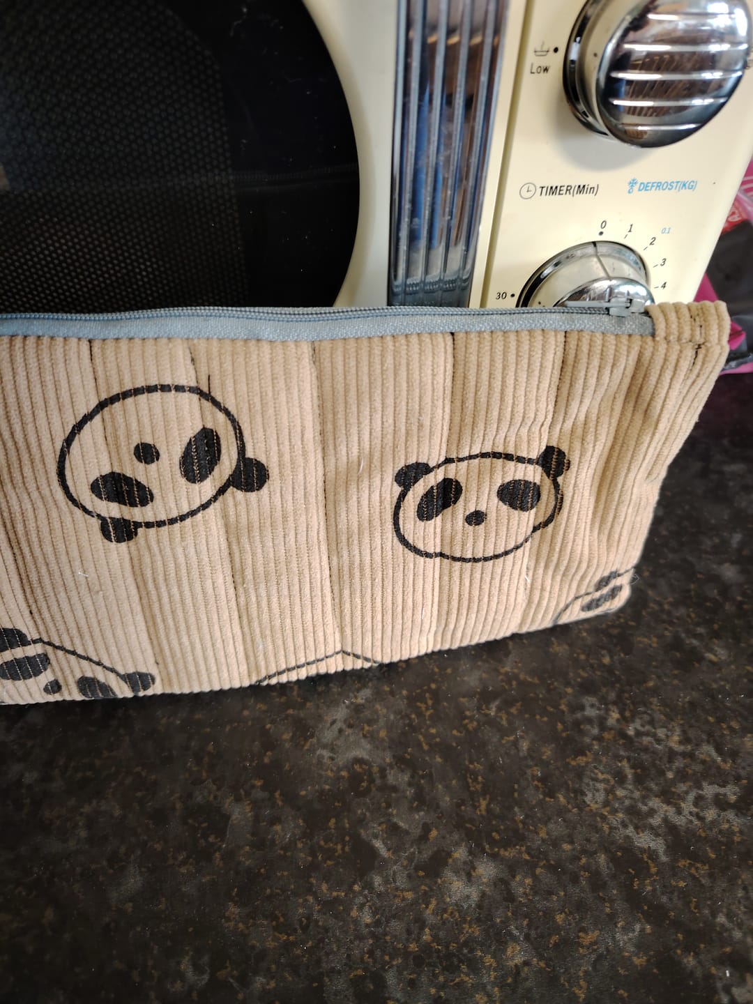 Customer photo review of Panda Buddies Stretch Corduroy Fabric