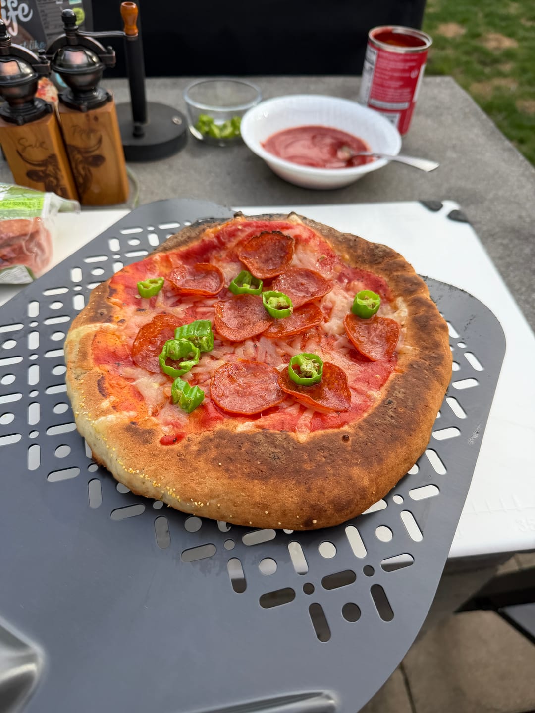 Customer photo review of gfJules Gluten Free Pizza Crust Mix
