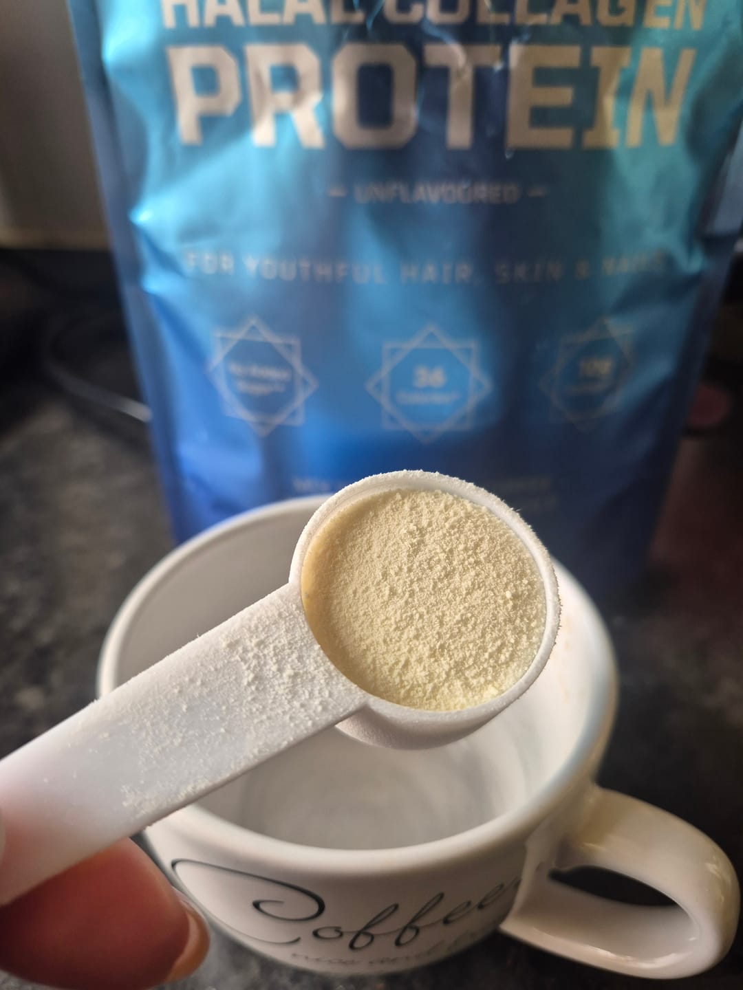 Customer photo review of Halal Collagen Protein