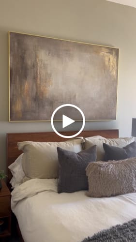 Customer video review of Abstract Painting #AB 099