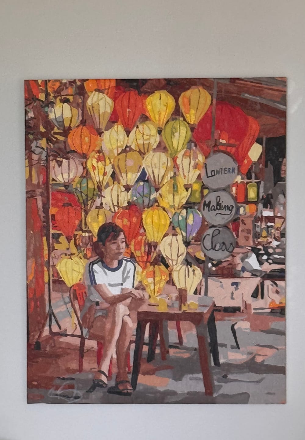 Customer photo review of Custom Paint by Numbers Kit