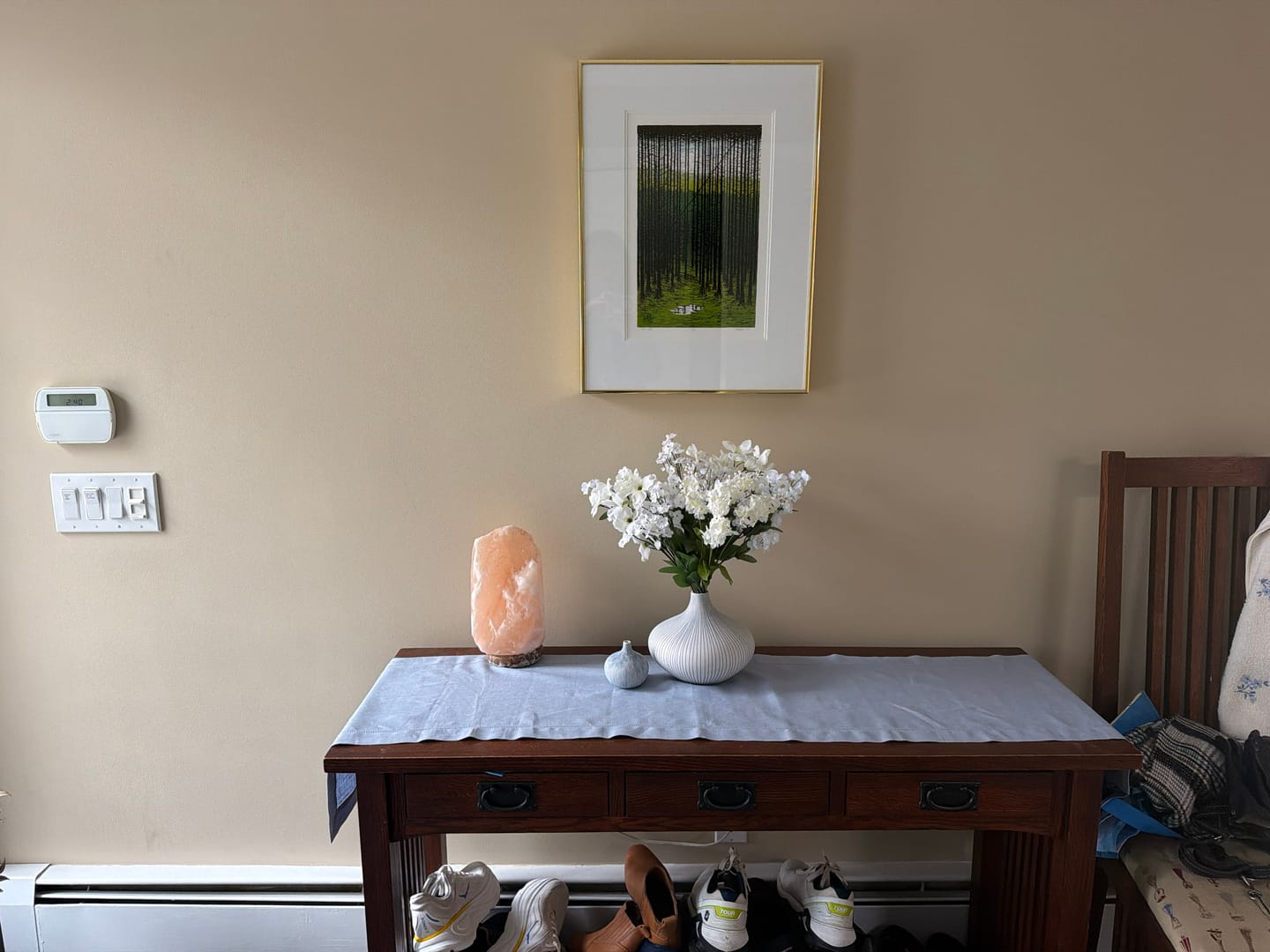 Customer photo review of Classic Hemstitch Table Runner