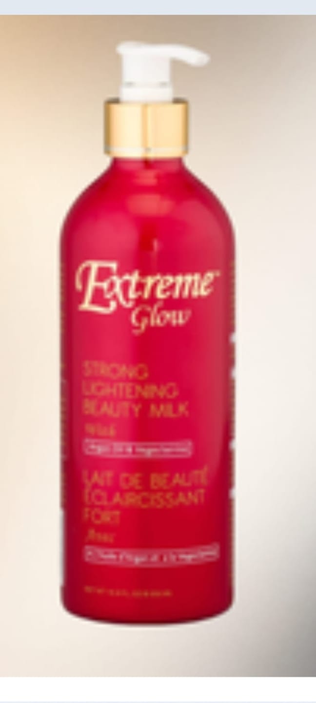 Customer photo review of Extreme Glow Beauty Milk 16.9 oz
