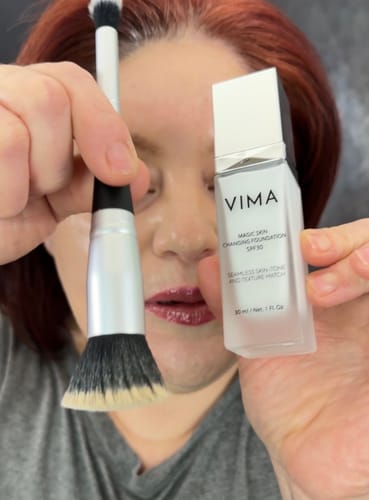 Customer photo review of Magic Foundation & Brush Duo