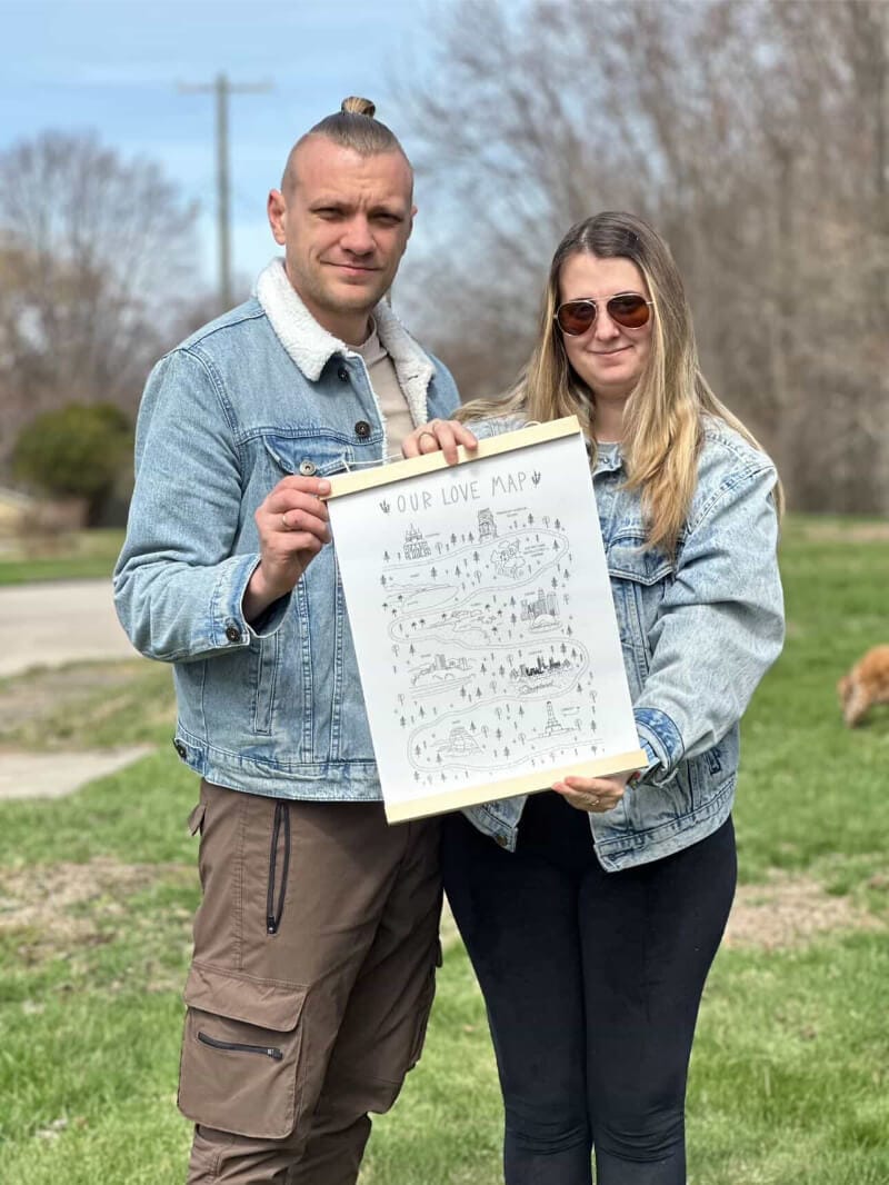 Customer photo review of Our Love Map
