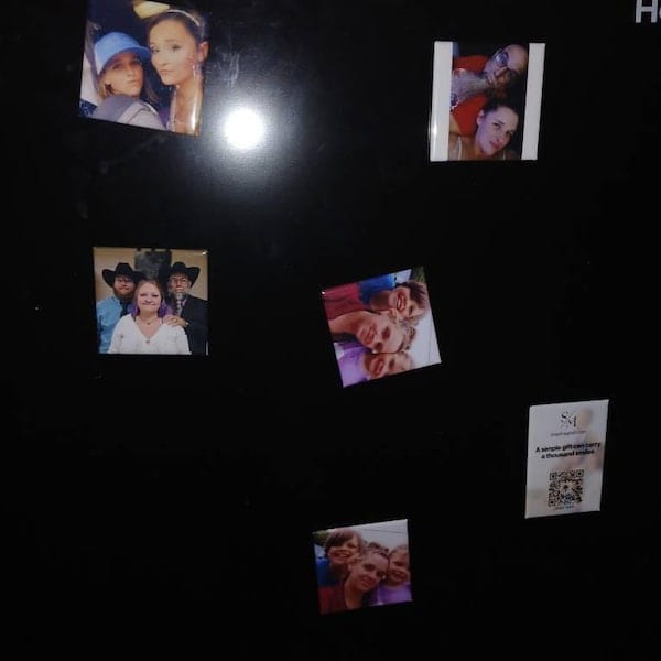 Customer photo review of Fridge Photo Magnets