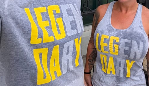 Customer photo review of Legendary - Men's Sweat Activated T-Shirt