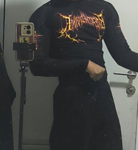 Customer photo review of Void Tech™  Fallen Knight longsleeve Compression [INFERNO]