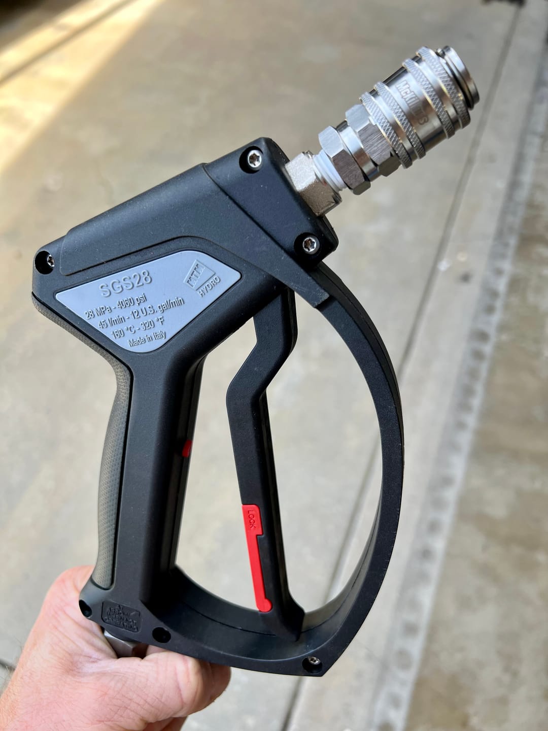 Customer photo review of Automatic 1/4” NPT Stainless Quick Connect Coupler (2 pack)