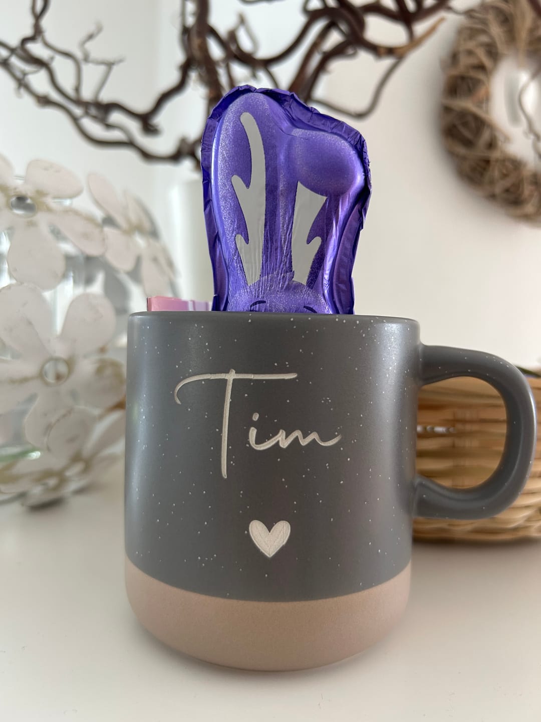 Customer photo review of Meine Tasse - Personalisierte Steingut Tasse mit edler Gravur