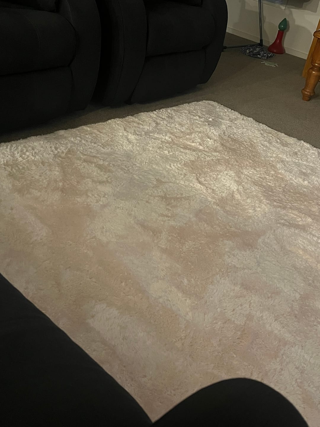 Customer photo review of Deluxe Shaggy Relax Mat - 35mm Memory Foam Base