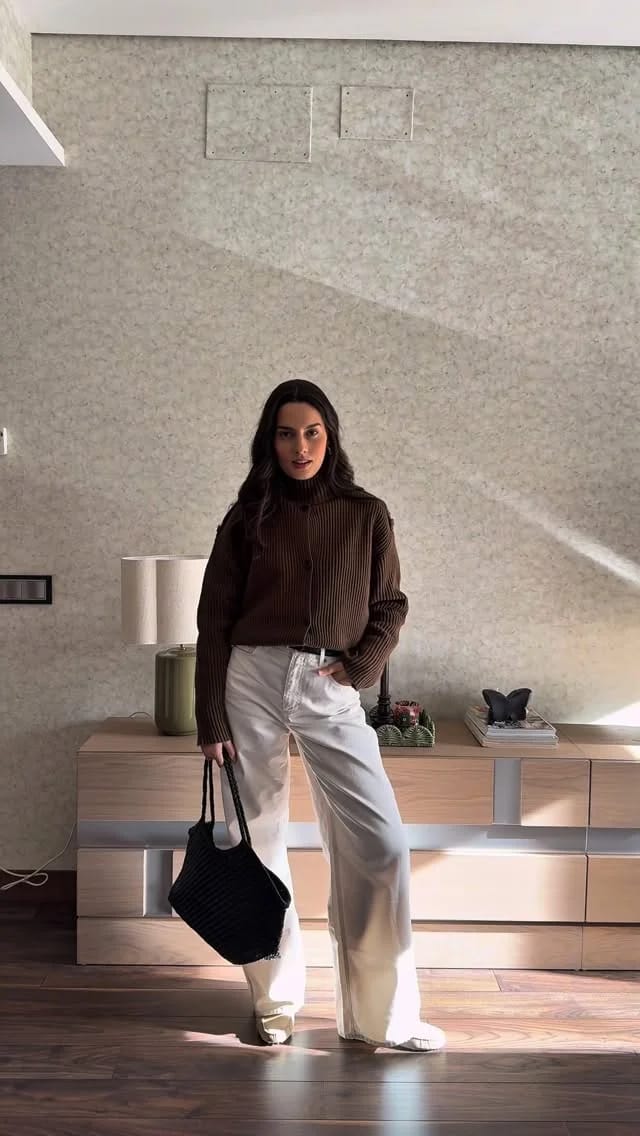 Customer photo review of Kylie Knitted High Neck Cardigan