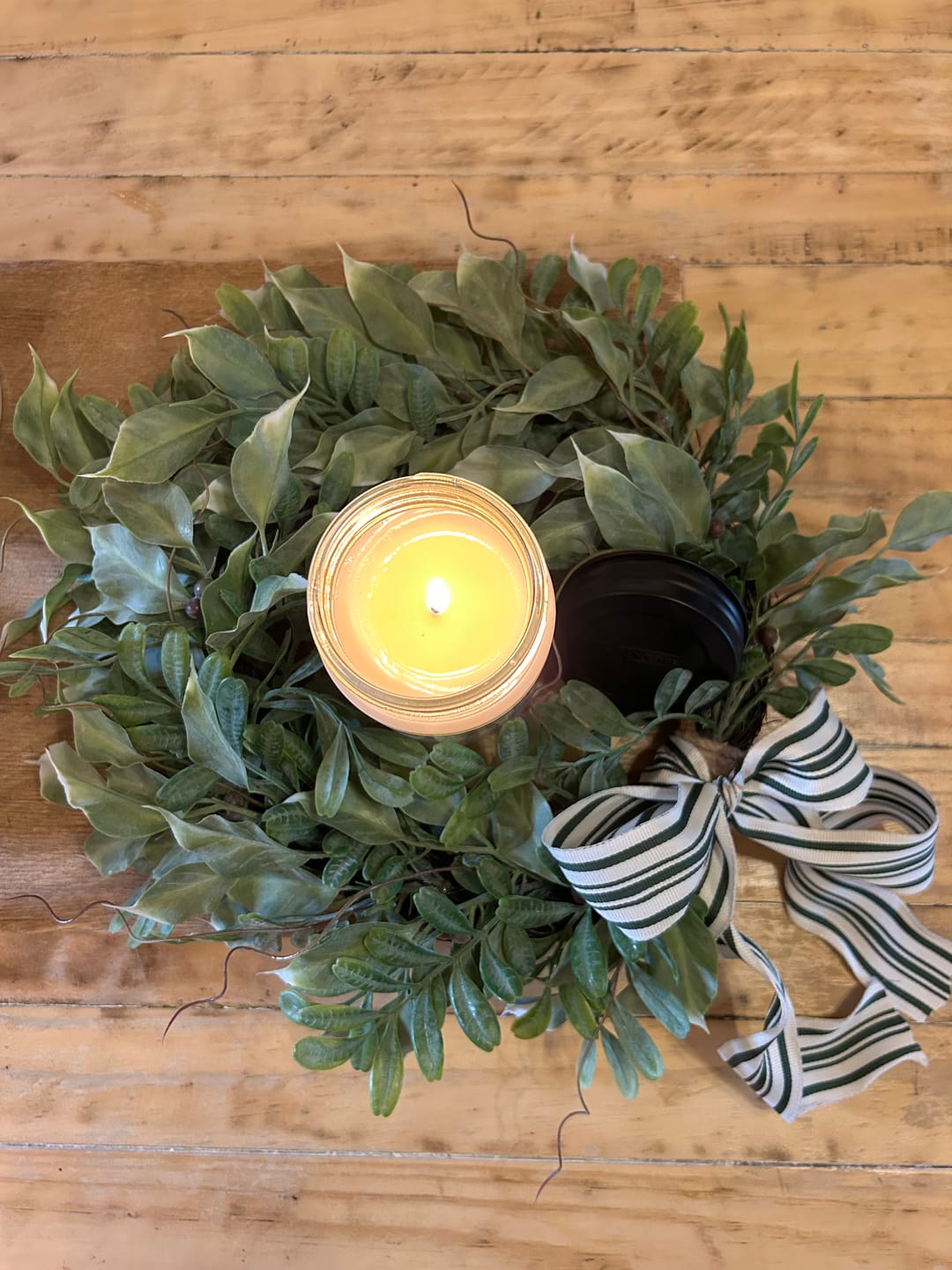 Customer photo review of Eliana Leafy Wreath | Large
