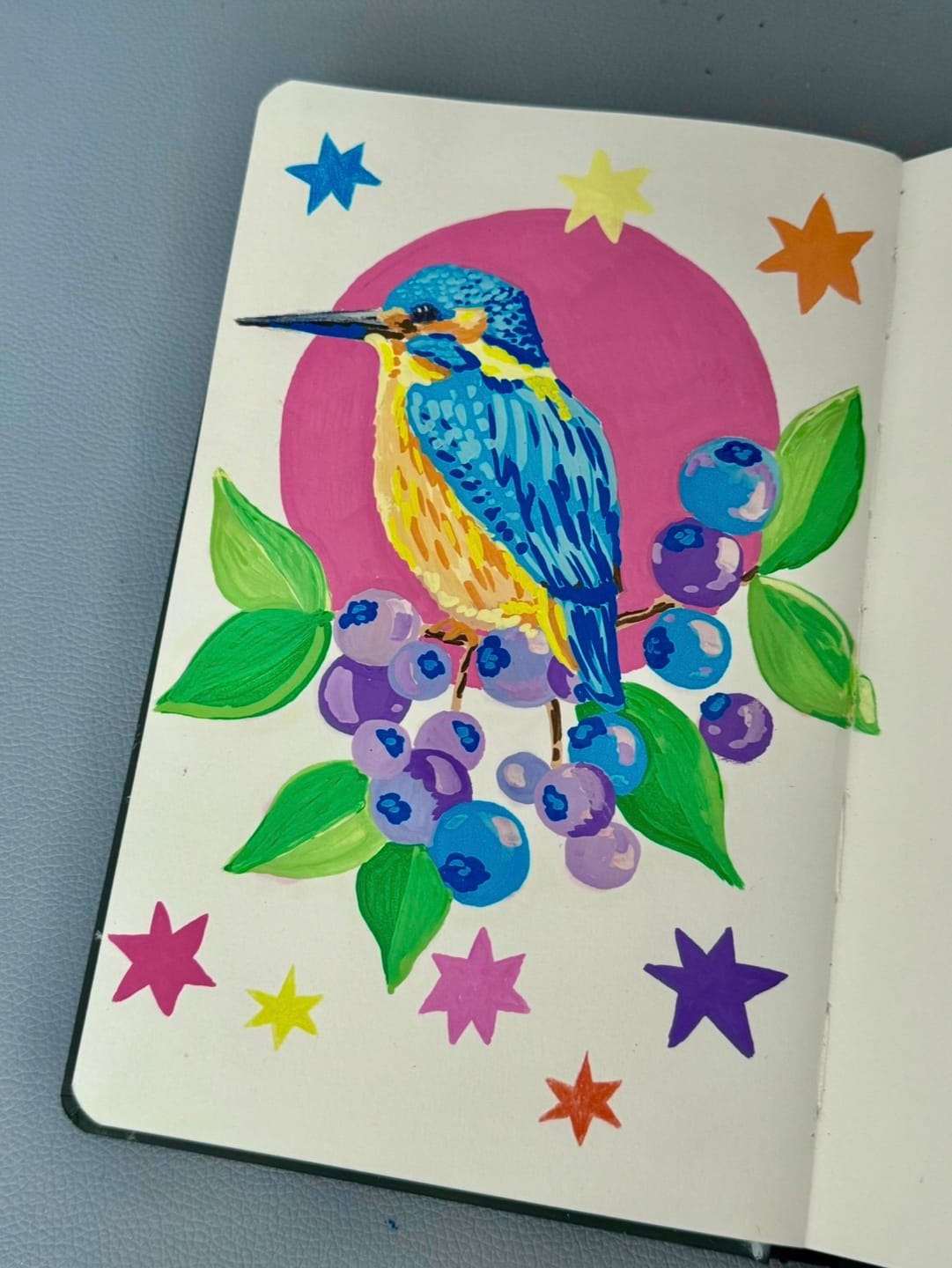 Customer photo review of Ohuhu Direct-ink Acrylic Markers 24 Colors - Nahuku