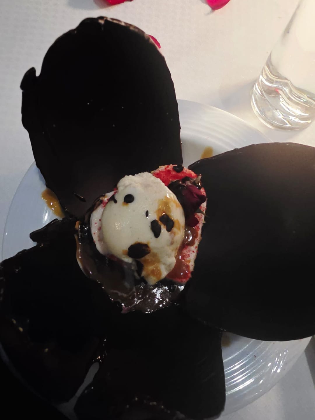 Customer photo review of Mejorar postre por Esfera de Chocolate
