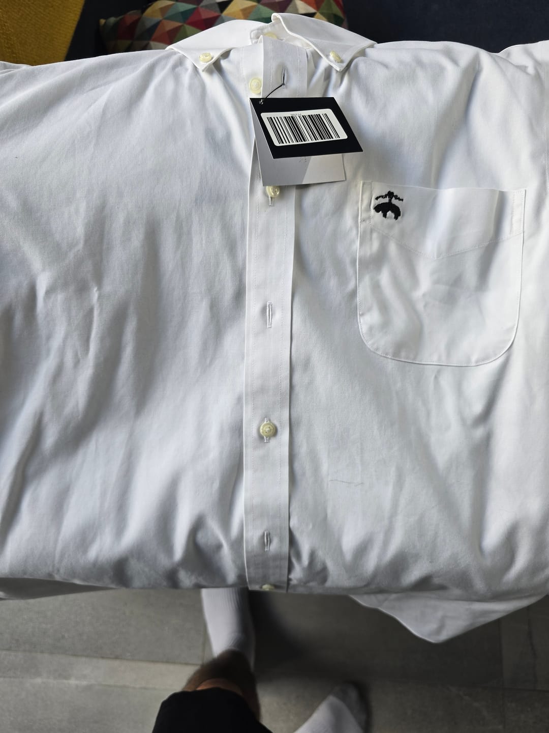 Customer photo review of Camisa Brooks Brothers Classic Fit Manga Larga Talla S