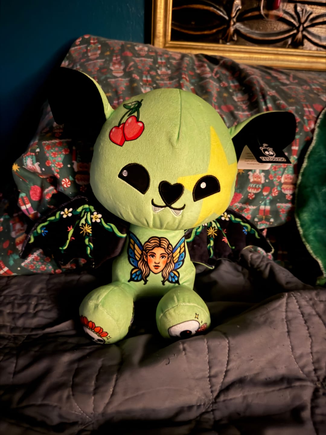 Customer photo review of Minty the Bat Plushie