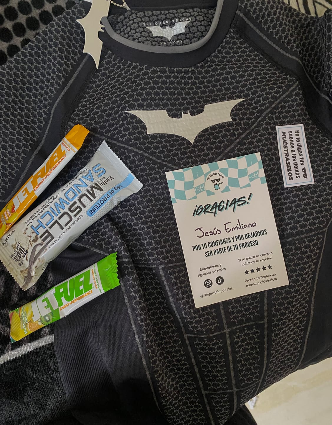 Customer photo review of BATMAN COMPRESSION TEES #4259