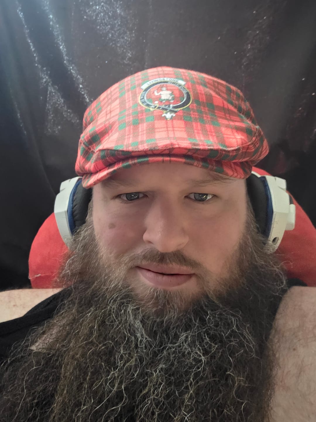 Customer photo review of Scottish Livingstone Clan Badge Tartan Flat Cap