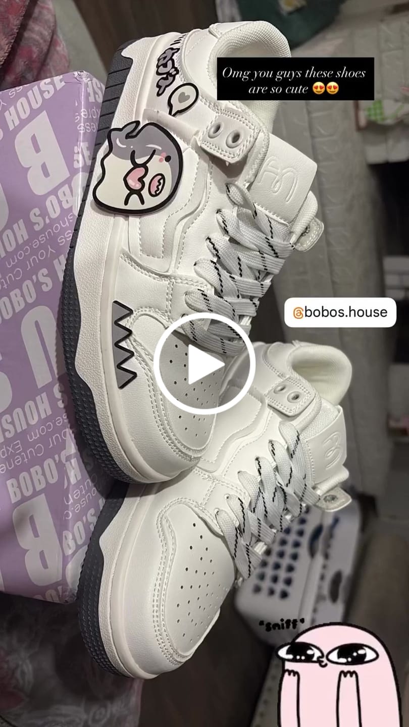 Customer video review of Ultra Chubby Kabbu Sharku Casual White Sneakers - Women's