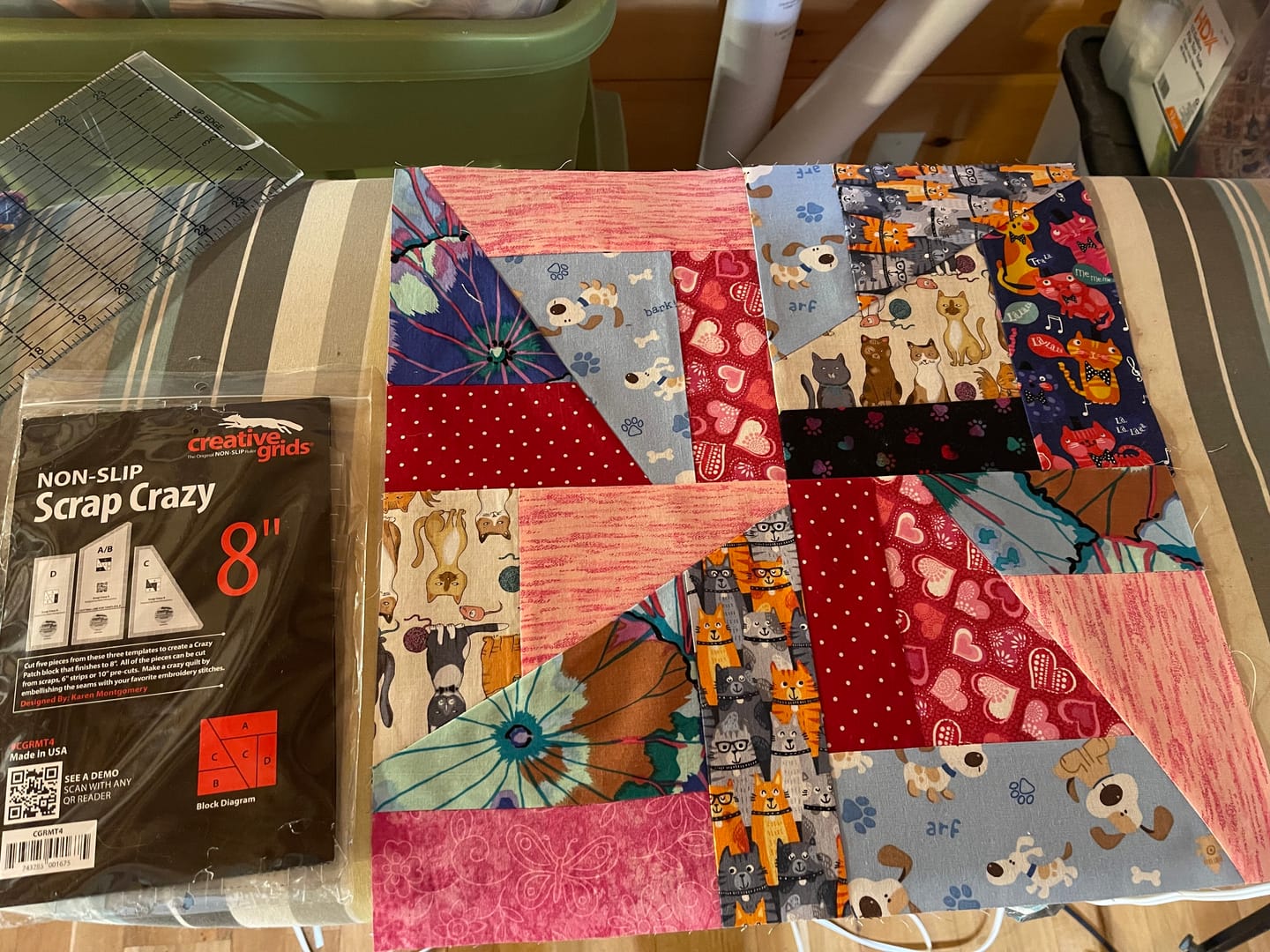 Customer photo review of Scrap Crazy Templates, Creative Grids