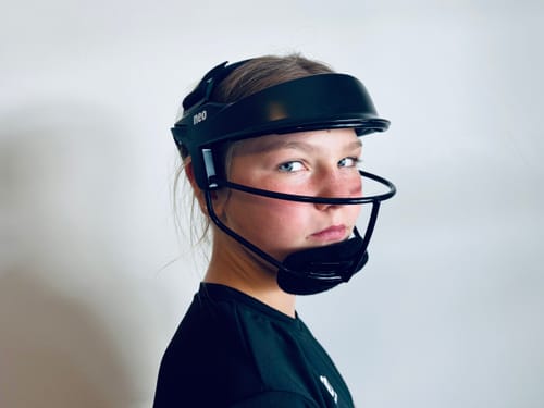 Customer photo review of NEO Softball Fielder's Mask