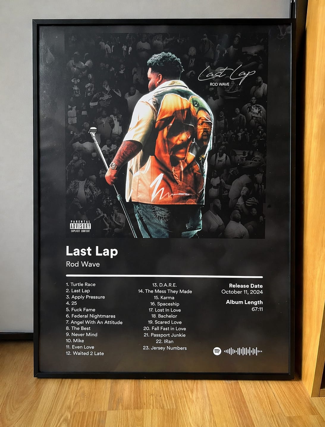 Customer photo review of Rod Wave Album Posters