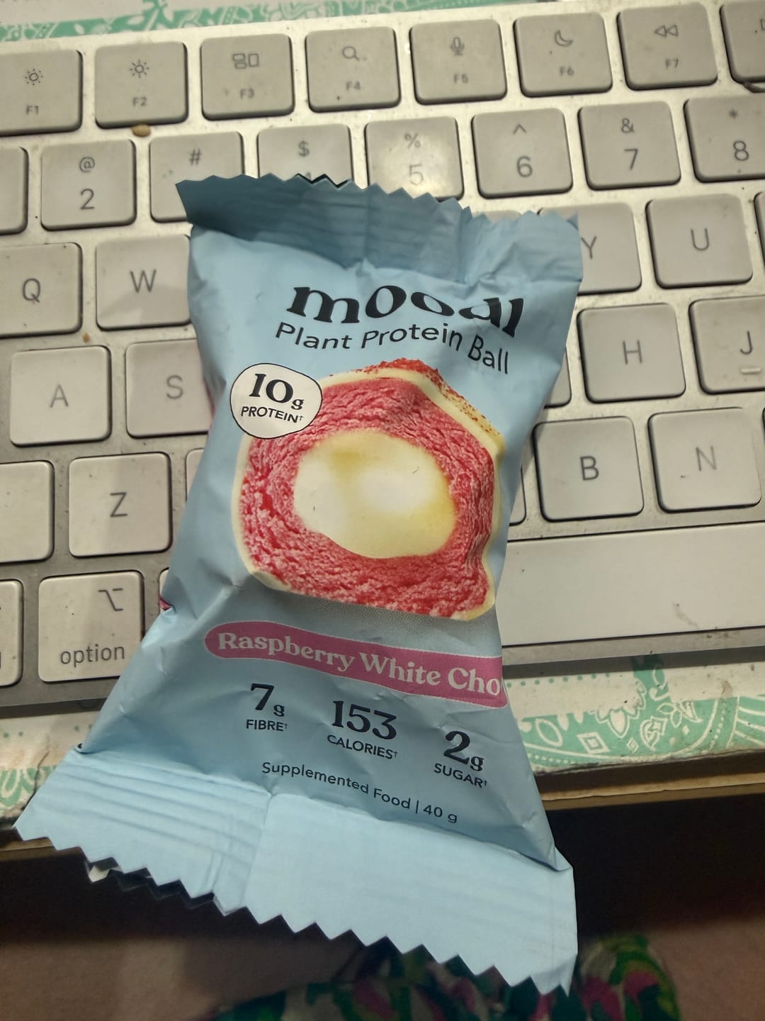 Customer photo review of Raspberry White Choc Plant Protein Ball